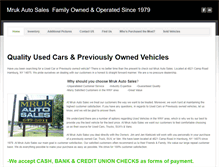 Tablet Screenshot of mrukautosales.com